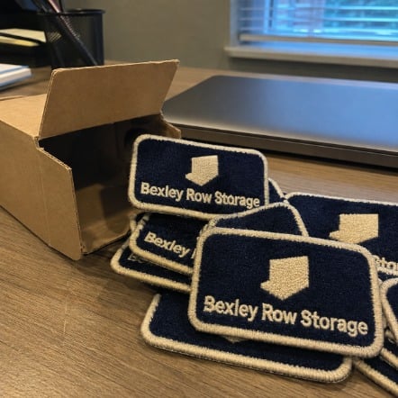 Branded chenille patches with logo