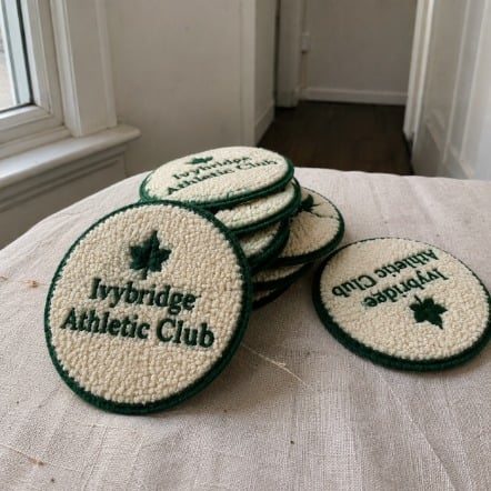 Chenille patches with logo printing