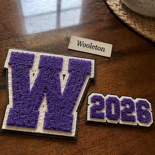 Custom chenille patches — customer photo