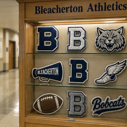 Customized chenille patches for schools and athletic departments