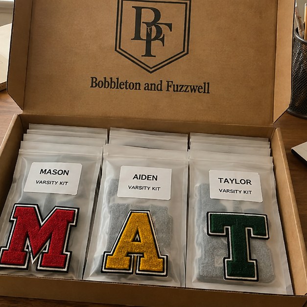 Personalized chenille patches — customer photo